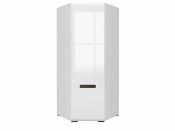 Ацтека Белый Блеск - az.20 "AZTECA" шкаф угловой S205-SZFN1D/21/10 (белый/белый блеск)