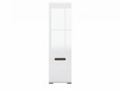 Ацтека Белый Блеск - az.14 "AZTECA" шкаф S205-REG1W1D/21/6 (белый/белый блеск)